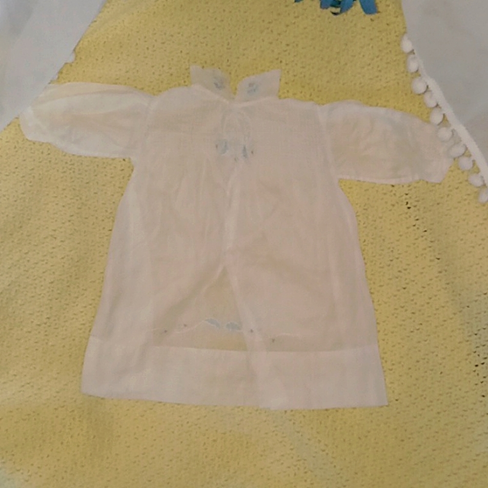 Embroidered voile cotton dress